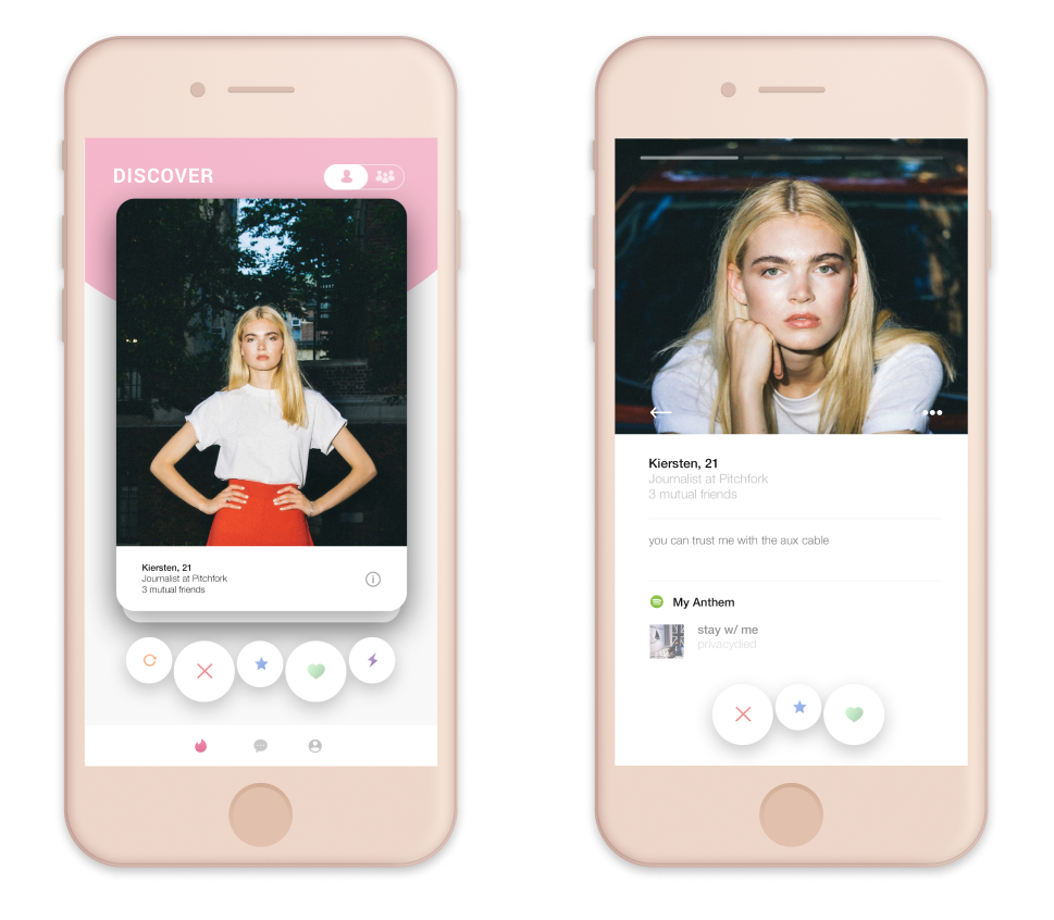 Tinder redesign